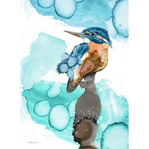PIED KINGFISHER by Chantelle Hopewell